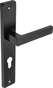 Klamki - Klamka Cubus z długim szyldem na wkładkę czarny - miniaturka - grafika 1