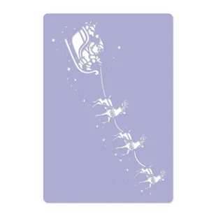 Nakleo szablon wielokrotny do sztucznego śniegu // ZAPRZĘG MIKOŁAJA (SANIE) - Rozmiar M (45x65cm) - Ozdoby bożonarodzeniowe - miniaturka - grafika 2