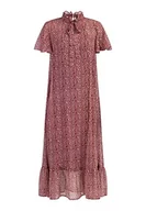 Sukienki - faina Damska sukienka midi z szyfonu 19226416, czerwono-biała, S, czerwono-biały, S - miniaturka - grafika 1