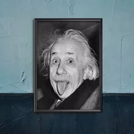 Plakaty - Retro plakat Albert Einstein Tongue Out - miniaturka - grafika 1