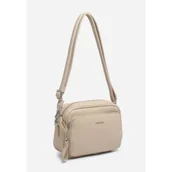 Torebki damskie - Beżowa Urocza Damska Torebka Listonoszka na Ramię LUIGISANTO Skóra Eko - miniaturka - grafika 1