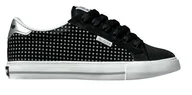 Buty dla dziewczynek - Globe Chalice Girls GGCHAL, dziewczęce buty sportowe - skateboarding, czarne, (black/silver stars 10306), czarny, 35 EU - miniaturka - grafika 1
