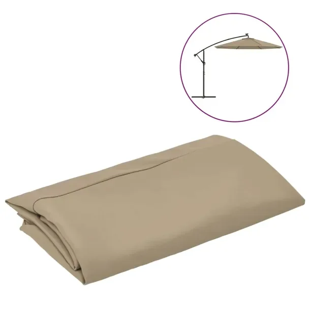 Pokrycie Parasola Ogrodowego UV 300 cm Taupe