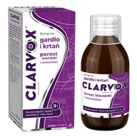 Przeziębienie i grypa - Clarvox Syrop na gardło i krtań dla dorosłych i dzieci od 3 lat, porost islandzki + prawoślaz, 200 ml - miniaturka - grafika 1