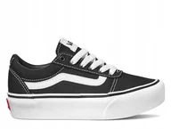 Buty sportowe męskie - Buty młodzieżowe trampki na platformie czarne Vans My Ward VN0A4UUV187 37 - miniaturka - grafika 1