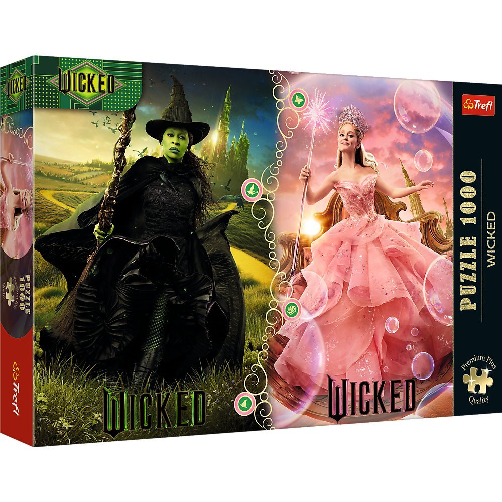 Puzzle, Trefl Premium Plus - Wicked: Elphaba & Glinda, 1000 el.