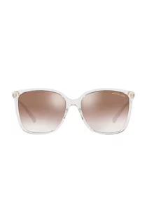 Okulary przeciwsłoneczne - Michael Kors okulary przeciwsłoneczne damskie kolor biały - grafika 1