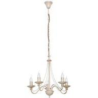 Lampy sufitowe - Maria Teresa MLAMP Żyrandol LAMPA wisząca ADX 397F9 świecznikowa OPRAWA pałacowa zwis ecru ADX 397F9 - miniaturka - grafika 1