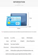 Portfele - ZHAOCO Portfel Damski Skórzany RFID Czarny Mały - miniaturka - grafika 1