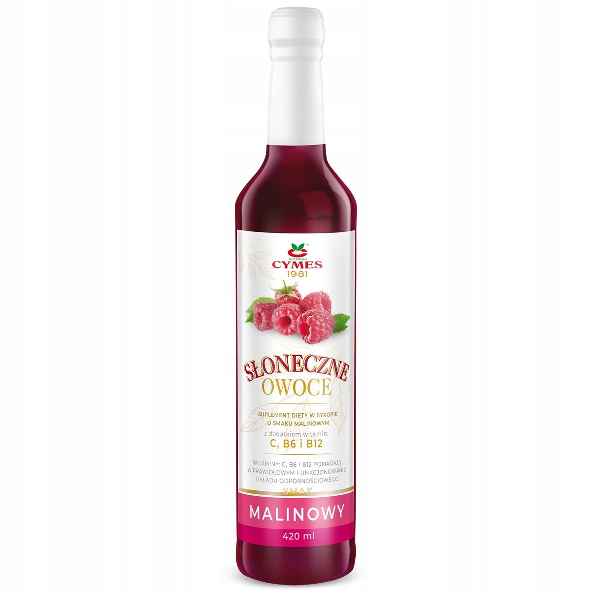 Cymes Syrop o msaku malinowym ,, Słoneczne owoce'' 420 ml
