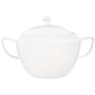 Miska do zupy z pokrywką MONA, kwadratowa, porcelana, 33 x 24 cm - Wyposażenie lokali gastronomicznych - miniaturka - grafika 1