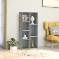 Regały - Regał na książki, szary dąb sonoma, 50x25x106 cm - miniaturka - grafika 1