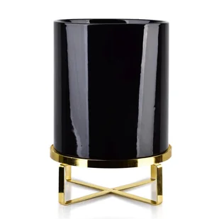 Blumfeldt doniczka na stojaku Neva Lao Black 33 cm - Donice - miniaturka - grafika 1