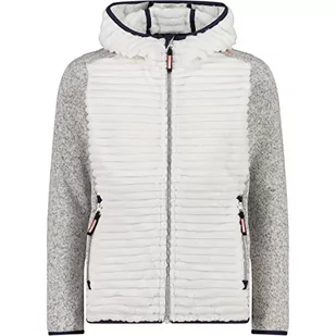 CMP - Kid G Jacket Fix Hood, Girl, B.Co Gesso, 152 - Kurtki i płaszcze dla dziewczynek - miniaturka - grafika 1