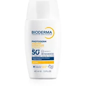 Kremy do twarzy z filtrem - Bioderma Photoderm Xdefense Ultra-Fluid SPF 50+, Invisible - miniaturka - grafika 1