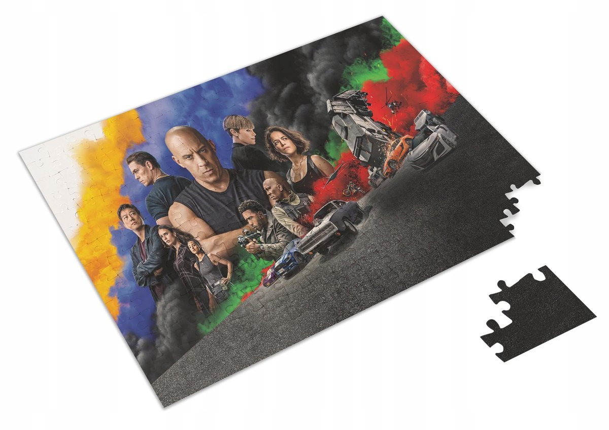 PUZZLE Szybcy i Wściekli Fast and Furious + IMIĘ Pudełko 120 el.