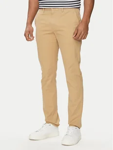 Tommy Hilfiger Chinosy Bleecker MW0MW26619 Beżowy Slim Fit - Spodnie męskie - miniaturka - grafika 1