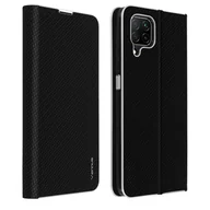 Etui i futerały do telefonów - Etui Folio do Huawei P40 Lite z uchwytem na kartę i podstawką Carbon Effect Black - miniaturka - grafika 1
