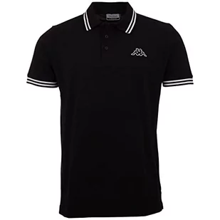 Kappa Deutschland Męska koszula polo ALEOT, Caviar, standardowa - Koszule męskie - miniaturka - grafika 1