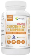 Witaminy i minerały - Suplement diety, Wish, Curcumin C3 Complex 500mg Bioperine 10mg, 120 kaps. - miniaturka - grafika 1