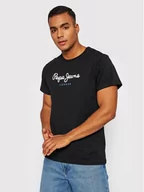 Koszulki męskie - Pepe Jeans T-Shirt Eggo PM508208 Czarny Regular Fit - miniaturka - grafika 1