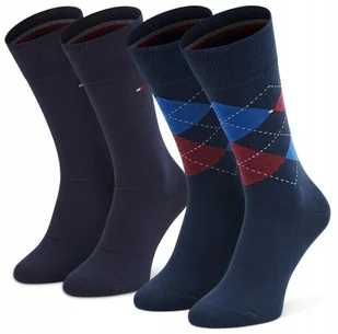Tommy Hilfiger Skarpety Męskie 47-49 Romby - Skarpetki męskie - miniaturka - grafika 1