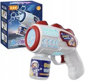 Bańki mydlane - Pistolet maszyna do baniek mydlanych dla dzieci zabawka dla dziecka zestaw - miniaturka - grafika 1