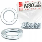 Śruby i nakrętki - Podkładka sprężysta M30 sprężynowa DIN 127 płaska ocynkowana 10szt. - miniaturka - grafika 1