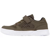 Buty dla dziewczynek - Kappa Unisex Dalton K Sneaker buty dziecięce, zielony - 3111 Army Black - 27 EU - miniaturka - grafika 1