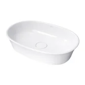 Umywalki - Omnires Umywalka nablatowa 61x40 cm, RETRO CLASSICA biały połysk CLASSICAUNBP - miniaturka - grafika 1