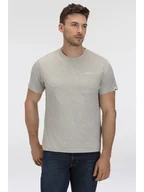 Koszulki męskie - Replay Koszulka w kolorze jasnoszarym - miniaturka - grafika 1