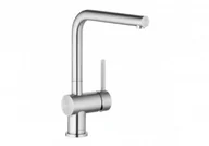 Baterie kuchenne - KLUDI 45803F877 L STEEL jednouchwytowa bateria kuchenna, stal szlach. - miniaturka - grafika 1