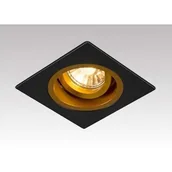 Lampy sufitowe - Zuma Line ZumaLine Lampa wpust CHUCK DL SQUARE black/gold by 92706 - miniaturka - grafika 1
