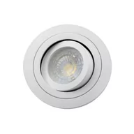 Oprawy, klosze i abażury - Oprawa Halogenowa Led Sufitowa Ruchoma Biała - miniaturka - grafika 1