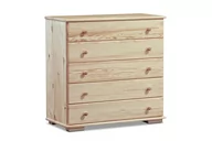 Komody - Komoda LISSO *sosna naturalna, 98x96x45 cm - miniaturka - grafika 1