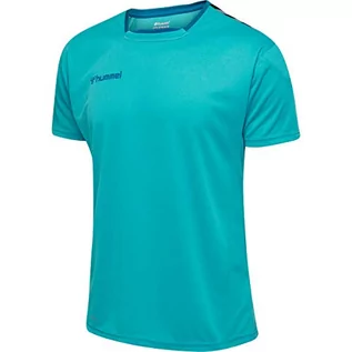 Koszulki męskie - Hummel HmlAuthentic Poly Jersey koszulka męska S/S turkusowy niebieski (Bluebird) S 204919-7392 - grafika 1