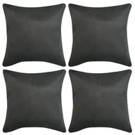 Poszewki na poduszki - vidaXL Poszewki na poduszki 50x50 cm zamszowe 4 szt. - miniaturka - grafika 1