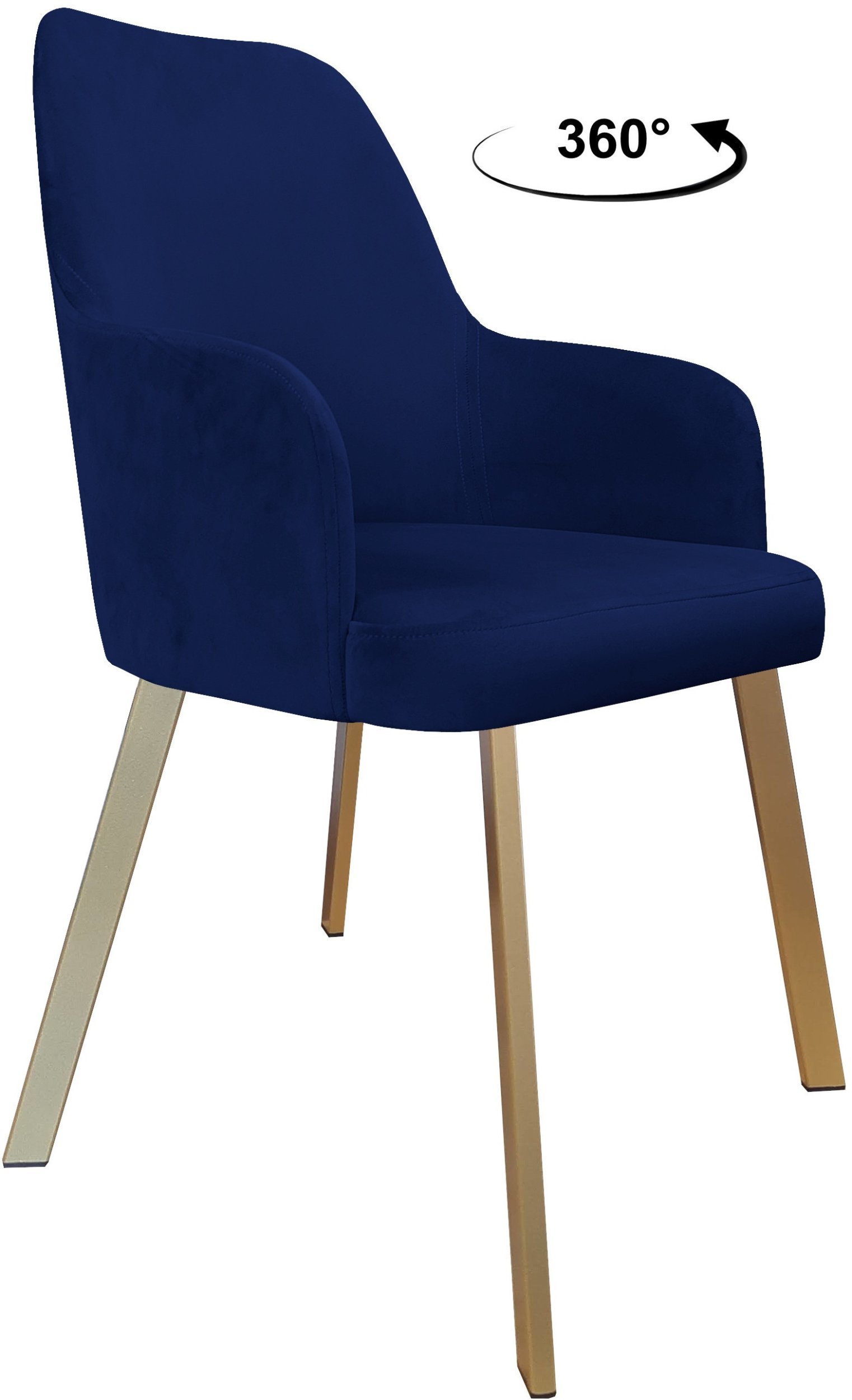 Krzesło obrotowe WESTA noga Profil złota MG16