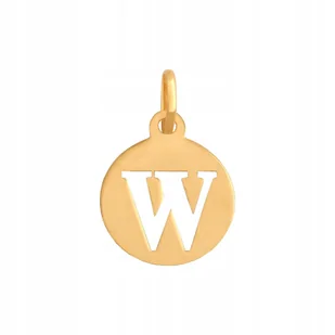 Złota Przywieszka Literka 585 0.35 g, Śr. 10 mm - Wisiorki - miniaturka - grafika 1