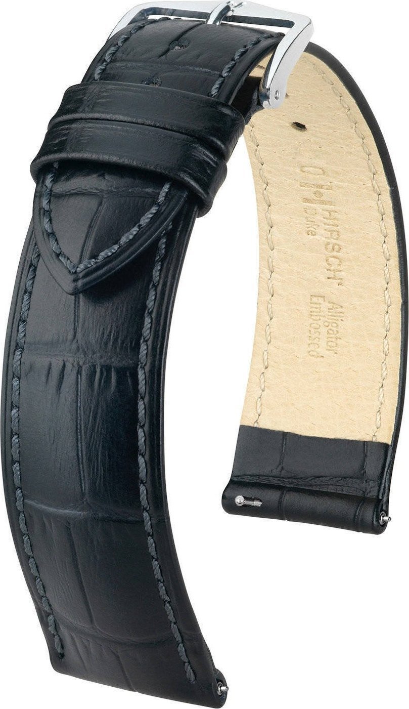 Hirsch Skórzany wodoodporny pasek do zegarka 21 mm HIRSCH Duke 01028050-2-21