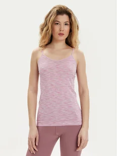 Brubeck Top CM1011W Różowy Slim Fit - Koszulki i topy damskie - miniaturka - grafika 1
