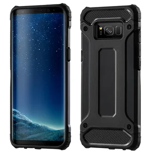 Pokrowiec ochronny Bumper Hybrid Armor kompatybilny z silikonowym etui na iPhone'a 14 Plus w kolorze czarnym - Etui i futerały do telefonów - miniaturka - grafika 1