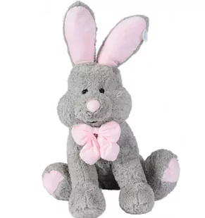 Miś Gustaw, Królik Figo, szary, 50 cm - Maskotki i pluszaki - miniaturka - grafika 1
