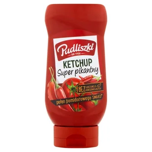 Ketchup Pudliszki Ognisty 480g - Majonezy i dressingi - miniaturka - grafika 1