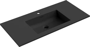 Mexen Otis umywalka wpuszczana w blat 101 x 46,5 cm, czarna mat - 25181071 - Umywalki - miniaturka - grafika 1