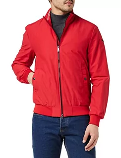 Kurtki męskie - Geox M VINCIT BOMBER JKT kurtka męska, czerwony (Flame Red F7187), 52 - grafika 1