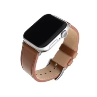 Akcesoria do smartwatchy - Apple Pasek wymienny FIXED Leather Strap na Watch 42/44/45 mm FIXLST-434-BRW) Brązowy - miniaturka - grafika 1