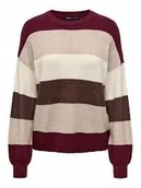 Swetry damskie - ONLY SWETER DAMSKI W PASKI LUŹNY NA CO DZIEŃ XL JQA - miniaturka - grafika 1