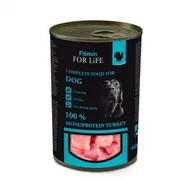 Mokra karma dla psów - Fitmin For Life Monoprotein Turkey Indyk 24x400g 39315-uniw - miniaturka - grafika 1