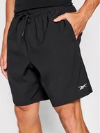 Spodnie sportowe męskie - Reebok Szorty sportowe Workout Ready GJ0854 Czarny Regular Fit - miniaturka - grafika 1